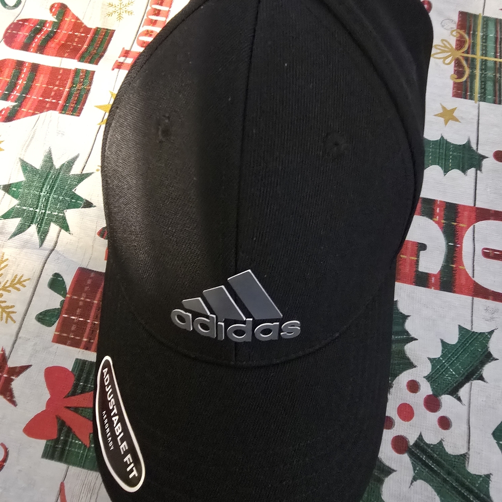 Adidas Classic Black Cap with Silver Logo